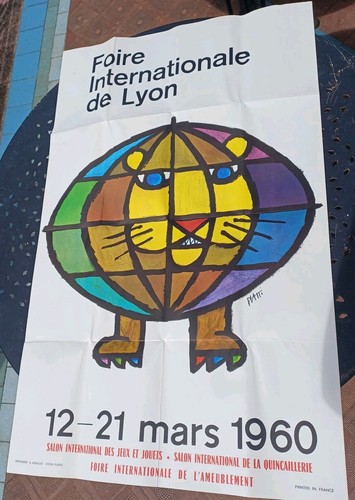 Affiche ancienne vintage foire - ancienne,