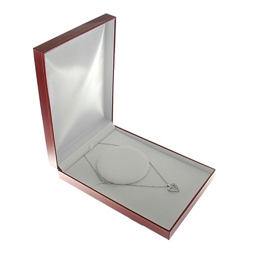 Red faux leather chain - faux,
