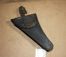 OLD VINTAGE BICYCLE LEATHER TRIANGLE TOOL BAG TRUPPENFAHRRAD GERMANY WW2 RARE