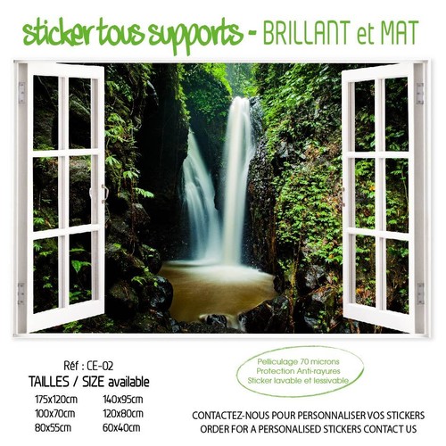 Sticker trompe oeil fenetre - sticker,