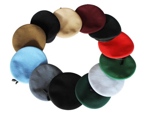 Militaire beret 100 laine - militaire, 100%