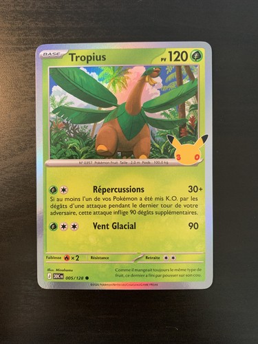 Carte pokémon holo tropius - holo,