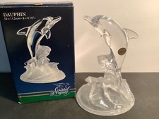 Cristal D’Arques 24% Lead Crystal Dauphin Glass Figurine France Boxed