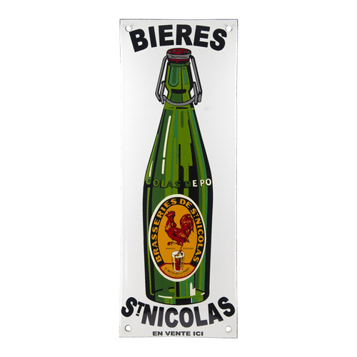 Plaque émaillée bière - plaque,