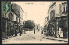 Old postcard Argenteuil, La Croix Blanche 1914 