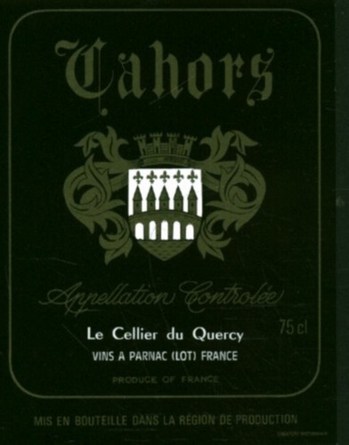 Etiquette vin cahors - etiquette, de