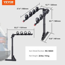 Porte velo électrique chrage max 68 kg sur attelage US 2"