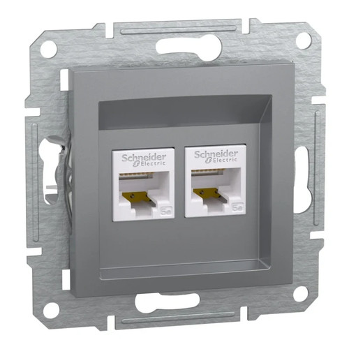 Prise double rj45 - double, cat.5e