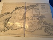 CARTE MARINE Plastifiée Rare