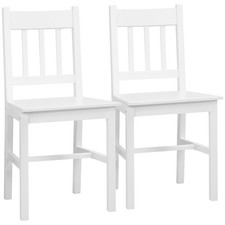 HOMCOM Lot de 2 chaises de