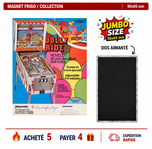 Magnet frigo jolly ride 90x65 - jolly,
