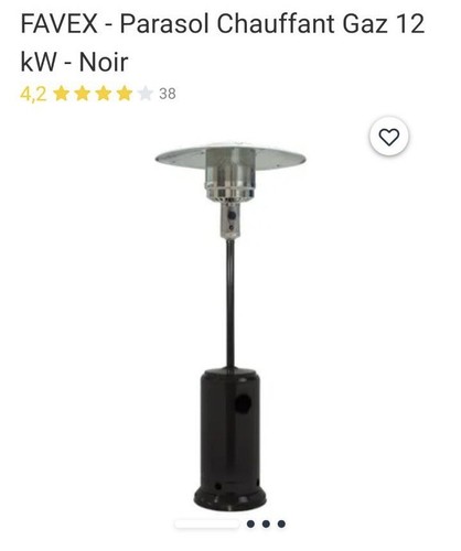 Parasol chauffant gaz - chauffant,