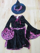 CALIFORNIA HALLOWEEN COSTUME GROOVY WITCH GIRLS LARGE CRUSHED VELVET