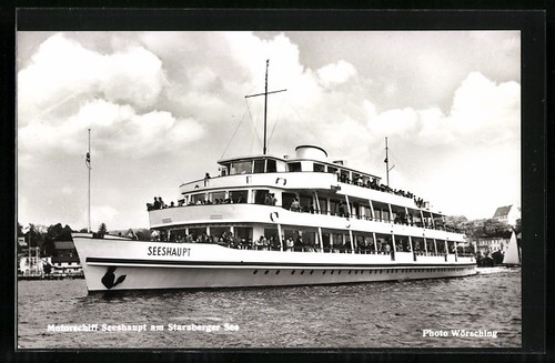 Carte postale bateau moteur - postale, à