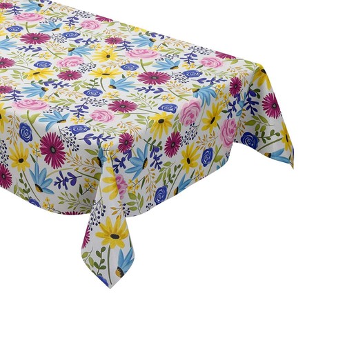 Nappe toile cirée fleurs - cirée,