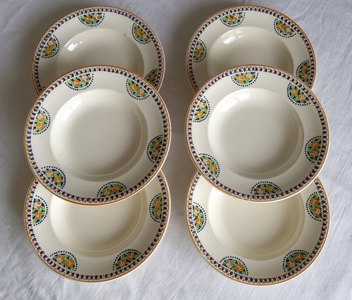 Assiettes creuses faïence - assiettes,