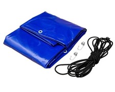 Bâche plate bleue pour