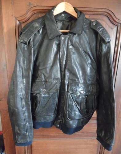 Blouson cuir noir - blouson,