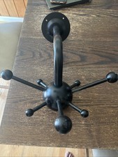 Vintage IKEA Mina Hat/Coat Rack Sputnik Atomic Hook Wall Mounted Black