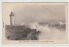 CPA - CANNES - COUP DE MER SUR