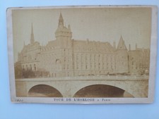 CABINET CARD: Tour de L'Horloge, Paris, France