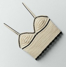 Zara Tricot Crochet Haut
