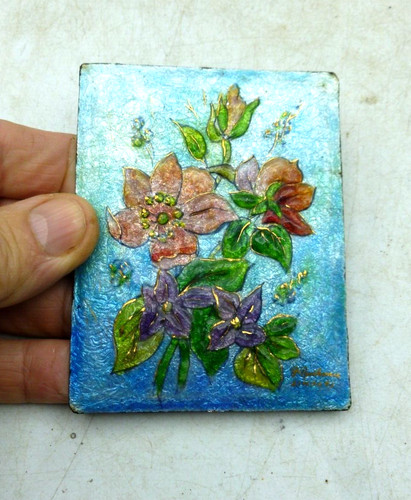 Petite plaque emaux - plaque, en