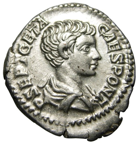 Geta denarius - geta, ad)