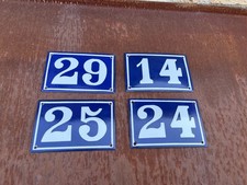 4 Anciennes Plaques Emaillées