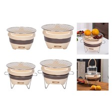 Grill à charbon de bois japonais polyvalent, poêle en argile pour barbecue