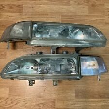 EDM 91-95 Honda Legend Coupe Glass Headlights Clear Corner Ka8 Acura Lenses OEM