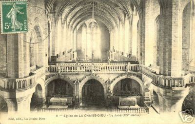Cpa chaise dieu église - chaise-dieu,