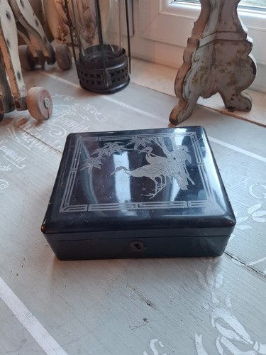 Boite coffret ancien décor