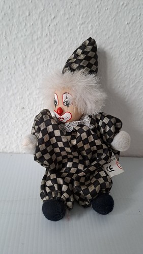 Clown arlequin décoratif - , noir