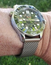 20mm Braided Stainless Mesh Band For Omega Seamaster No Time To Die 007