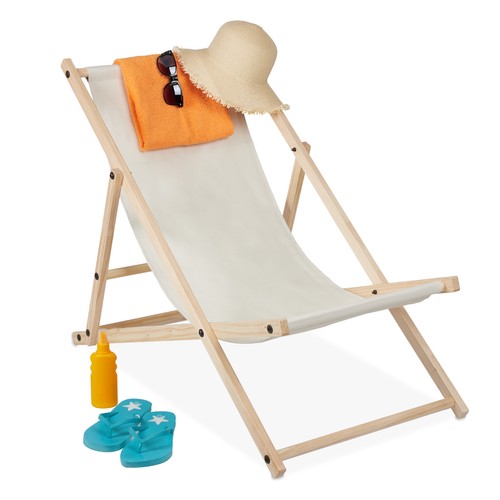 Chaise longue bois transat
