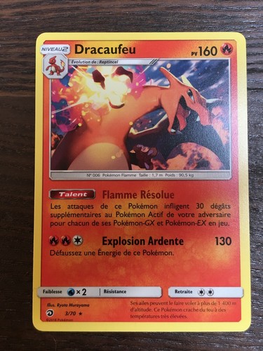 Carte pokémon rare dracaufeu - rare,