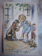 CPA GERMAINE Bouret ""my word, ...but you eat your nails!.. bear poodles.