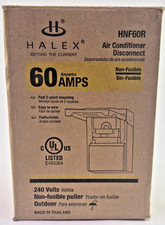 Halex Non-Fusible AC Disconnect 60 Amp 240-Volt Enclosure HNF60R
