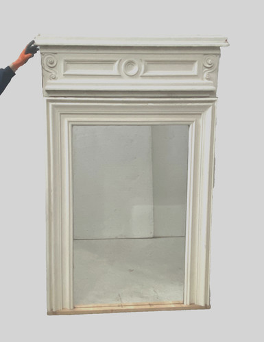 Miroir louis xvi bois et - miroir,