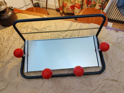 Porte manteau miroir 1950 fer - porte,