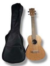Kala KA-20C Burled Meranti Concert Ukulele, Natural w/ Gig Bag