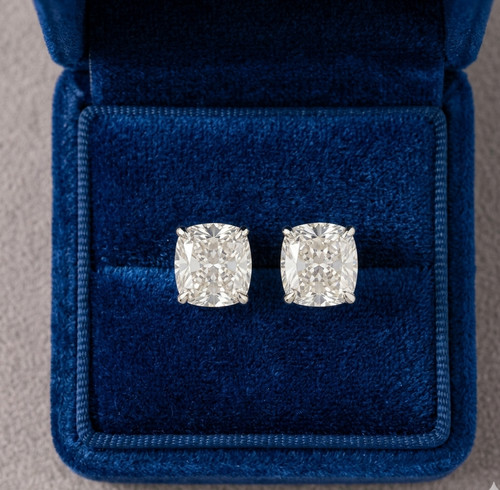 Boucles oreilles or blanc - d'oreilles, en