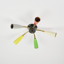 Vintage Spoutnik Plafonnier - Ancienne Lampe - Midcentury Moderne - Coloré