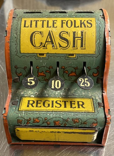 Antique toy cash register - antique,