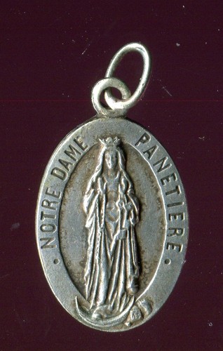 Antique silver tone medal - antique,