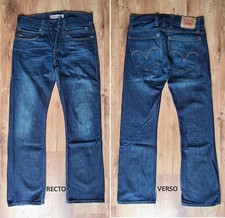 JEANS LEVIS 506 "Standard" W31 L32 (FR t41) bleu foncé délavé 3209