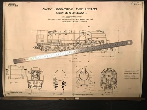 Locomotive vapeur plan - locomotive, ho