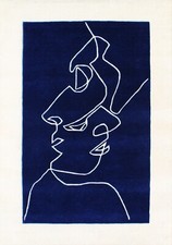 Bleu Beige Tapis 170x240 CM