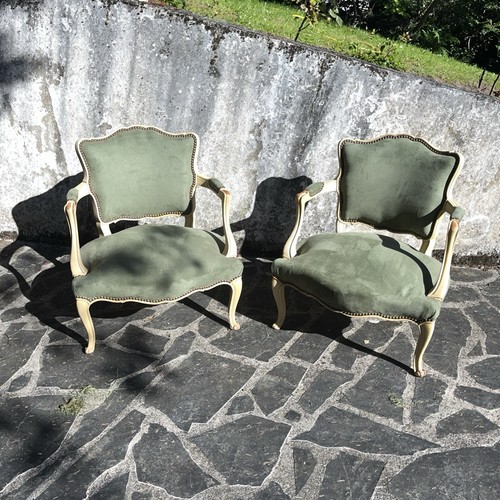 Paire fauteuils cabriolets - paire,